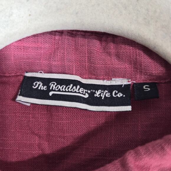 The Roadster Life Co. Womens Button Down Tie Front Cotton Top Size Small Boho - Picture 3 of 5